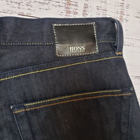 Men's Jeans by Hugo Boss stretch 32 dark wash. - Picture 6 of 12